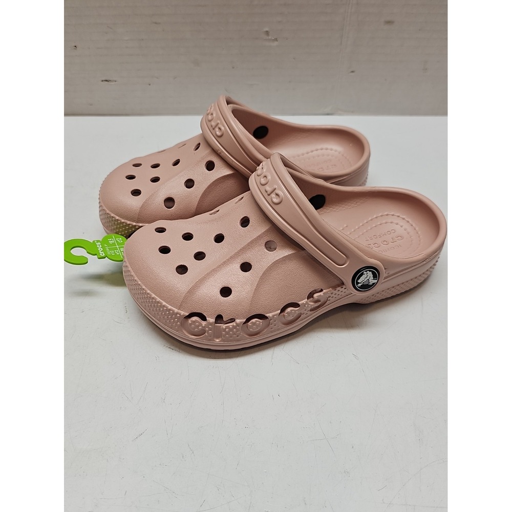 Crocs Iconic Comfort Kids C12 Slip On Clog Pale Pink/Nude